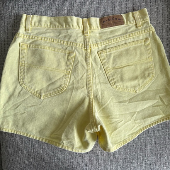 Vintage Riders Yellow Jean Shorts Lightweight Denim - Picture 4 of 11
